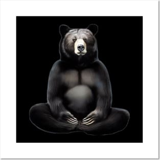 Zen Black Bear Posters and Art